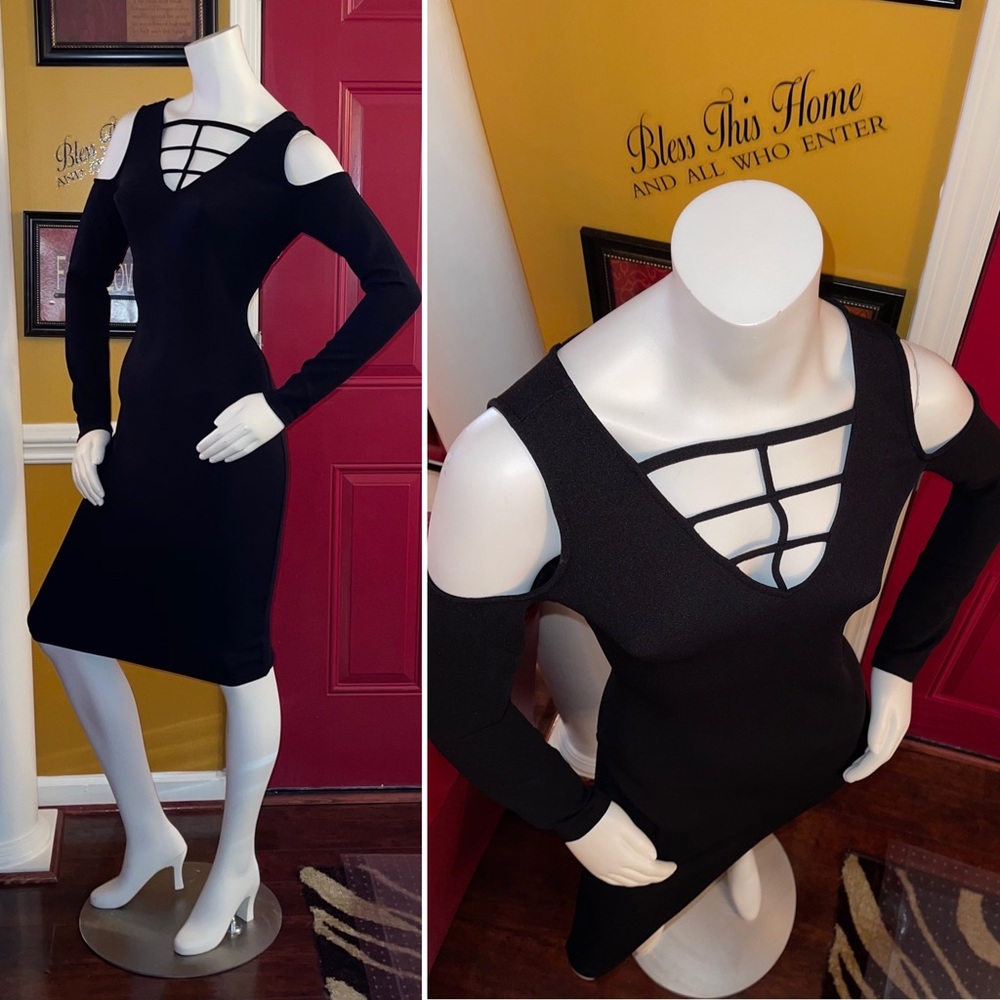 Bold Elements Black Bodycon Dress - Picture 4 of 10